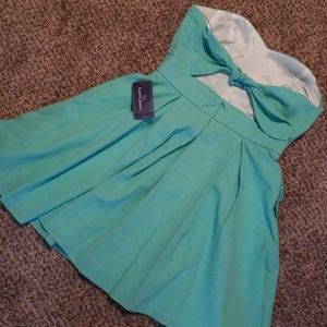 Lauren James Seersucker Bow Dress